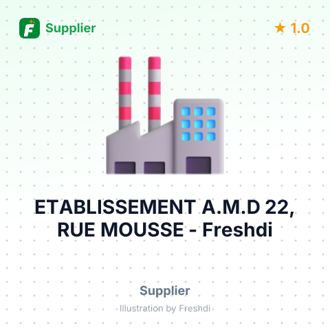 ETABLISSEMENT A.M.D 22, RUE MOUSSE – summary card, no photo uploaded yet