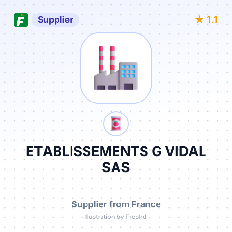 ETABLISSEMENTS G VIDAL SAS – summary card, no photo uploaded yet