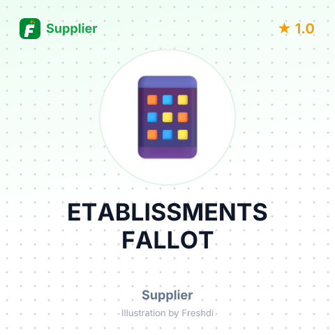 ETABLISSMENTS FALLOT – summary card, no photo uploaded yet