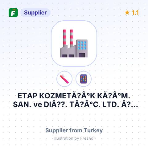 ETAP KOZMETÃ?Â°K KÃ?Â°M. SAN. ve DIÃ??. TÃ?Â°C. LTD. Ã??TÃ?Â°.  – summary card, no photo uploaded yet