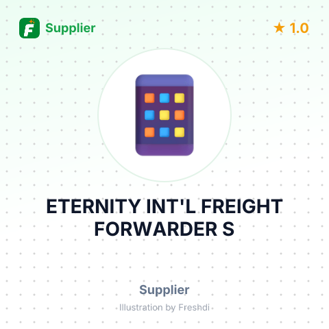ETERNITY INT'L FREIGHT FORWARDER S – summary card, no photo uploaded yet