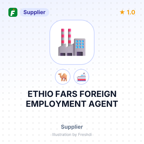 ETHIO FARS FOREIGN EMPLOYMENT AGENT – summary card, no photo uploaded yet