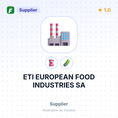 ETI EUROPEAN FOOD INDUSTRIES SA – summary card, no photo uploaded yet