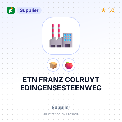 ETN FRANZ COLRUYT EDINGENSESTEENWEG – summary card, no photo uploaded yet