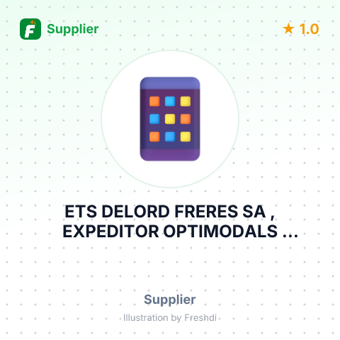 ETS DELORD FRERES SA , EXPEDITOR OPTIMODALS INTERNATIONAL RENCENU – summary card, no photo uploaded yet