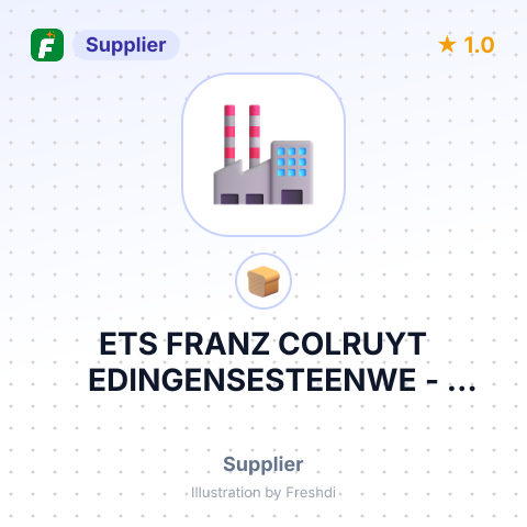 ETS FRANZ COLRUYT EDINGENSESTEENWE – summary card, no photo uploaded yet