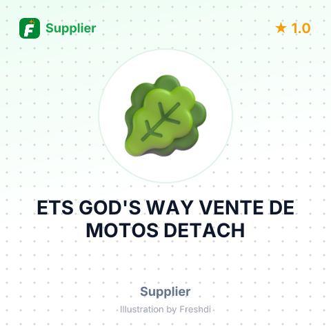 ETS GOD'S WAY VENTE DE MOTOS DETACH – summary card, no photo uploaded yet