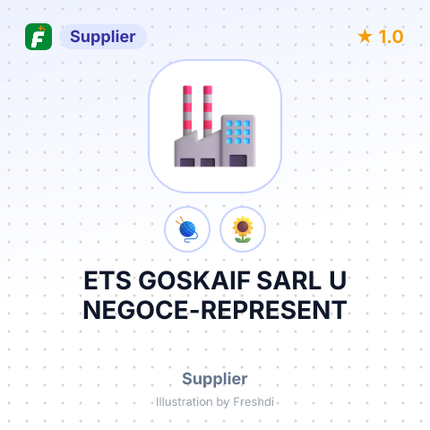 ETS GOSKAIF SARL U NEGOCE-REPRESENT – summary card, no photo uploaded yet