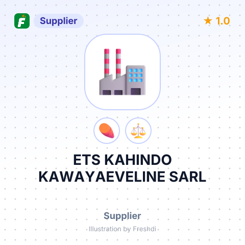 ETS KAHINDO KAWAYAEVELINE SARL – summary card, no photo uploaded yet