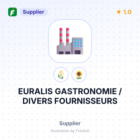EURALIS GASTRONOMIE / DIVERS FOURNISSEURS – summary card, no photo uploaded yet