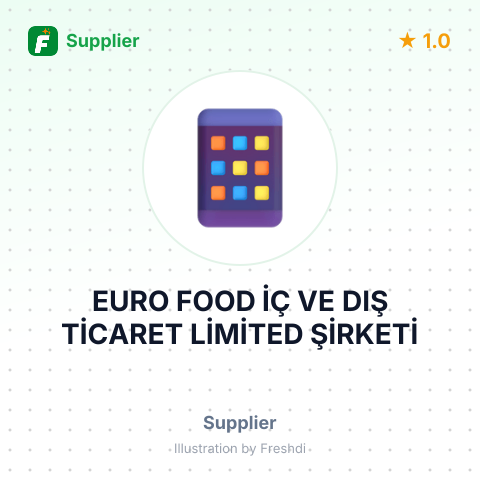 EURO FOOD İÇ VE DIŞ TİCARET LİMİTED ŞİRKETİ – summary card, no photo uploaded yet