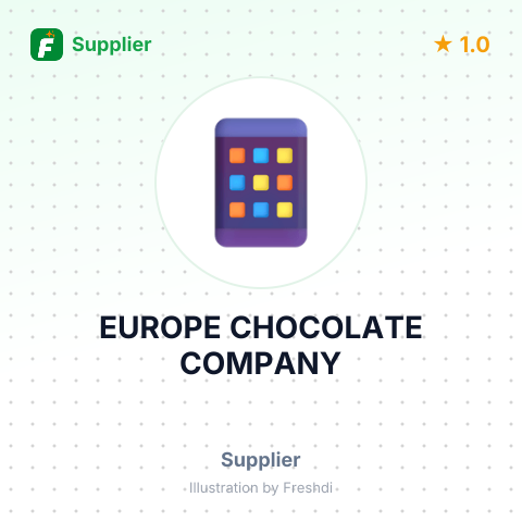 EUROPE CHOCOLATE COMPANY – summary card, no photo uploaded yet