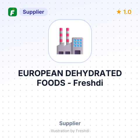EUROPEAN DEHYDRATED FOODS – summary card, no photo uploaded yet