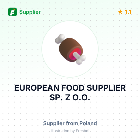 EUROPEAN FOOD SUPPLIER SP. Z O.O. – summary card, no photo uploaded yet