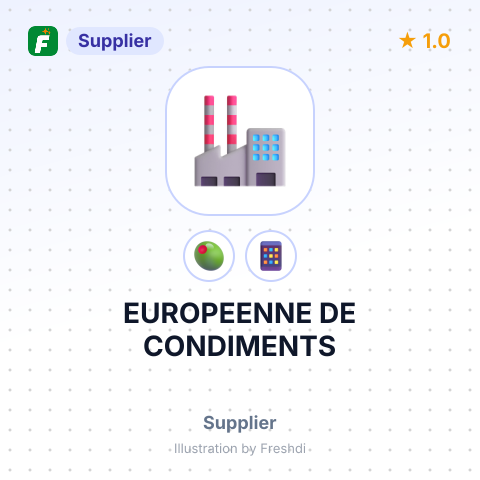 EUROPEENNE DE CONDIMENTS – summary card, no photo uploaded yet
