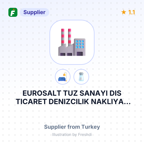EUROSALT TUZ SANAYI DIS TICARET DENIZCILIK NAKLIYAT LTD STI – summary card, no photo uploaded yet