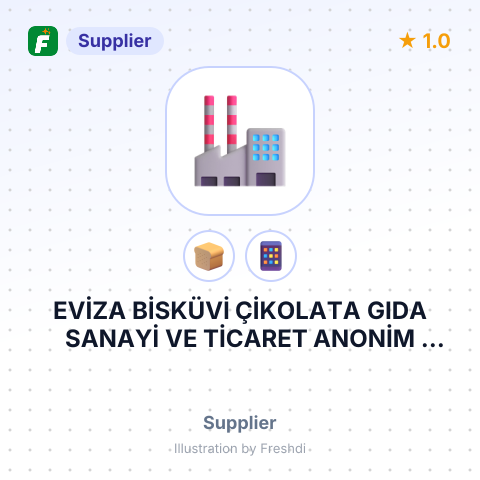 EVİZA BİSKÜVİ ÇİKOLATA GIDA SANAYİ VE TİCARET ANONİM ŞİRKETİ – summary card, no photo uploaded yet