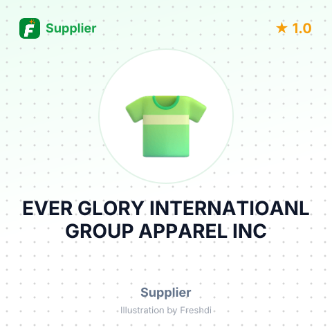 EVER GLORY INTERNATIOANL GROUP APPAREL INC – summary card, no photo uploaded yet