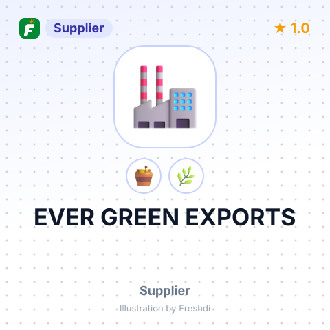 EVER GREEN EXPORTS – summary card, no photo uploaded yet