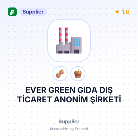 EVER GREEN GIDA DIŞ TİCARET ANONİM ŞİRKETİ – summary card, no photo uploaded yet