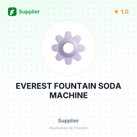 EVEREST FOUNTAIN SODA MACHINE – summary card, no photo uploaded yet