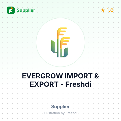 EVERGROW IMPORT & EXPORT – summary card, no photo uploaded yet