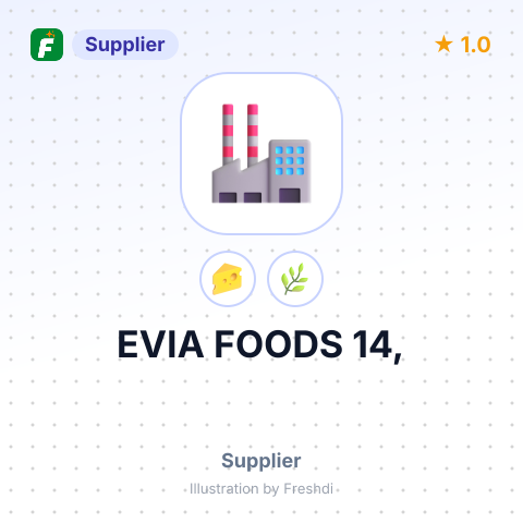 EVIA FOODS 14, – summary card, no photo uploaded yet