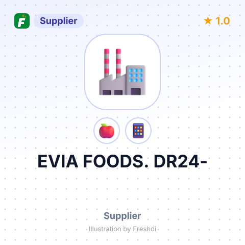 EVIA FOODS. DR24- – summary card, no photo uploaded yet