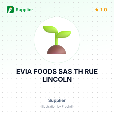 EVIA FOODS SAS TH RUE LINCOLN – summary card, no photo uploaded yet
