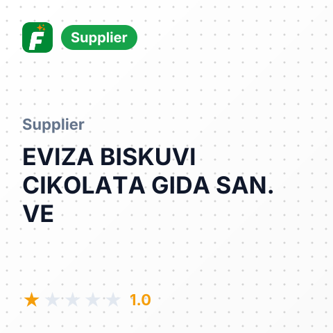 EVIZA BISKUVI CIKOLATA GIDA SAN. VE – summary card, no photo uploaded yet