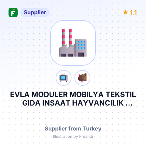 EVLA MODULER MOBILYA TEKSTIL GIDA INSAAT HAYVANCILIK SANAYI VE TICARET LIMITED SIRKETI – summary card, no photo uploaded yet