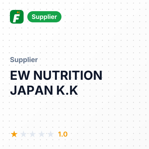 EW NUTRITION JAPAN K.K – summary card, no photo uploaded yet
