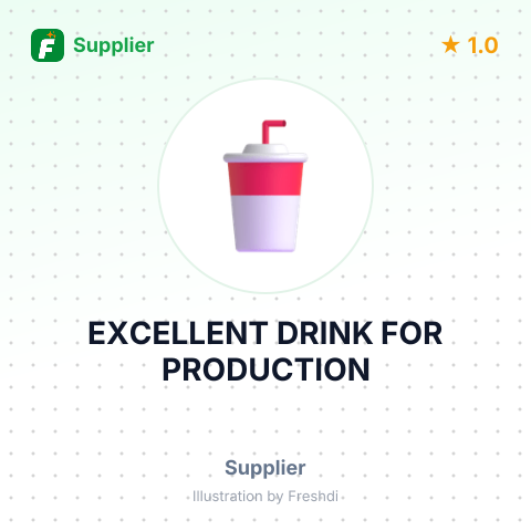 EXCELLENT DRINK FOR PRODUCTION – summary card, no photo uploaded yet