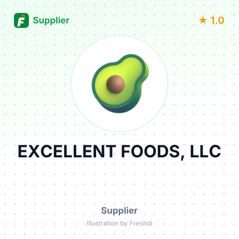 EXCELLENT FOODS, LLC – summary card, no photo uploaded yet