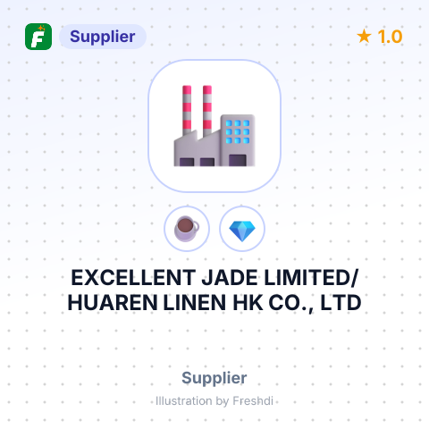 EXCELLENT JADE LIMITED/ HUAREN LINEN HK CO., LTD – summary card, no photo uploaded yet