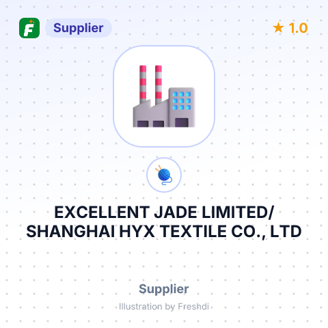 EXCELLENT JADE LIMITED/ SHANGHAI HYX TEXTILE CO., LTD – summary card, no photo uploaded yet