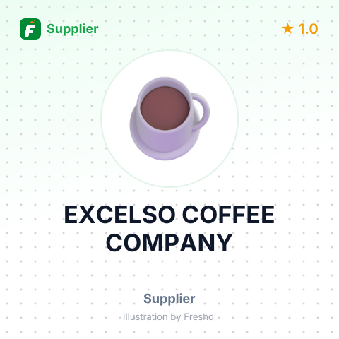 EXCELSO COFFEE COMPANY – summary card, no photo uploaded yet