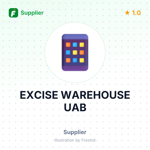 EXCISE WAREHOUSE UAB – summary card, no photo uploaded yet
