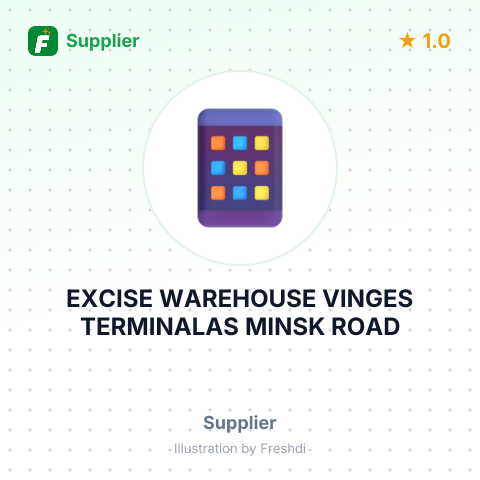EXCISE WAREHOUSE VINGES TERMINALAS MINSK ROAD – summary card, no photo uploaded yet