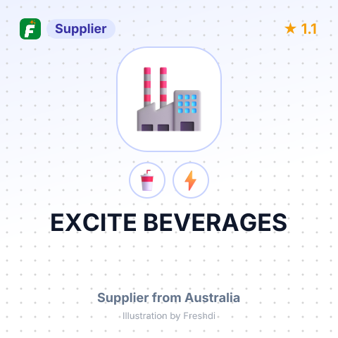 EXCITE BEVERAGES – summary card, no photo uploaded yet
