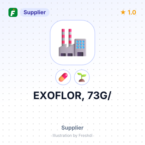 EXOFLOR, 73G/ – summary card, no photo uploaded yet