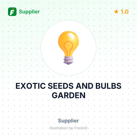 EXOTIC SEEDS AND BULBS GARDEN – summary card, no photo uploaded yet
