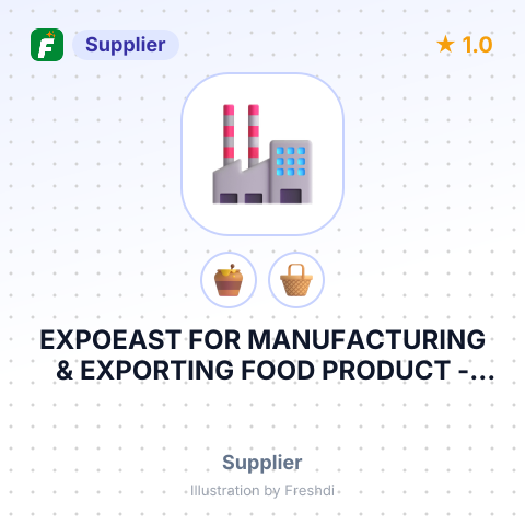 EXPOEAST FOR MANUFACTURING & EXPORTING FOOD PRODUCT – summary card, no photo uploaded yet
