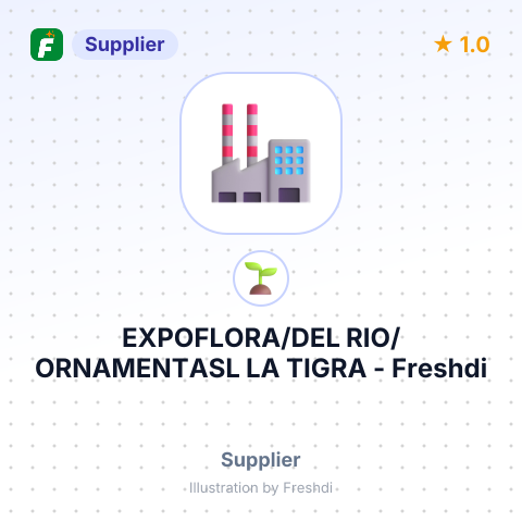 EXPOFLORA/DEL RIO/ORNAMENTASL LA TIGRA – summary card, no photo uploaded yet