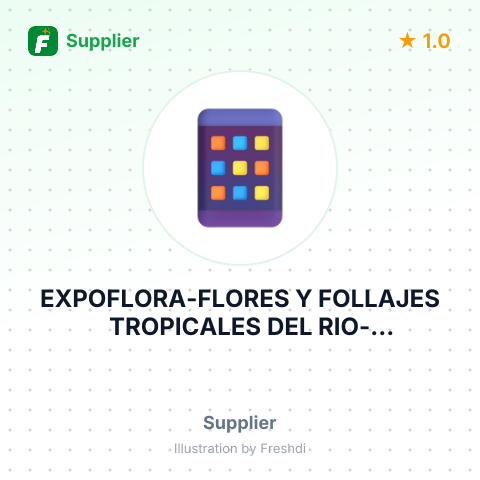 EXPOFLORA-FLORES Y FOLLAJES TROPICALES DEL RIO-ORNAMENTALES LA TIGRA – summary card, no photo uploaded yet