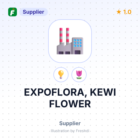 EXPOFLORA, KEWI FLOWER – summary card, no photo uploaded yet