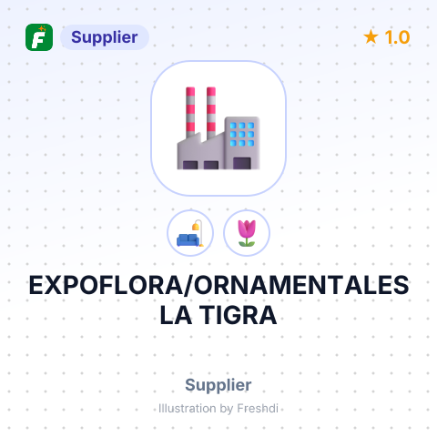 EXPOFLORA/ORNAMENTALES LA TIGRA – summary card, no photo uploaded yet