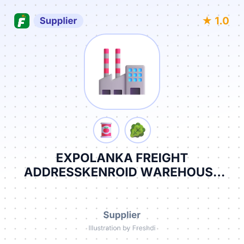 EXPOLANKA FREIGHT ADDRESSKENROID WAREHOUSE UNIT – summary card, no photo uploaded yet