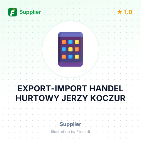 EXPORT-IMPORT HANDEL HURTOWY JERZY KOCZUR – summary card, no photo uploaded yet