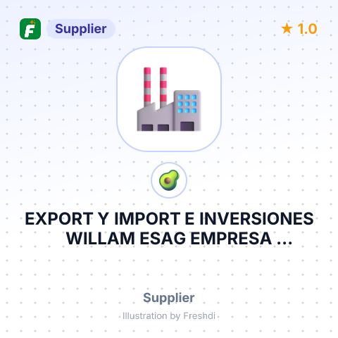 EXPORT Y IMPORT E INVERSIONES WILLAM ESAG EMPRESA INDIVIDUAL – summary card, no photo uploaded yet
